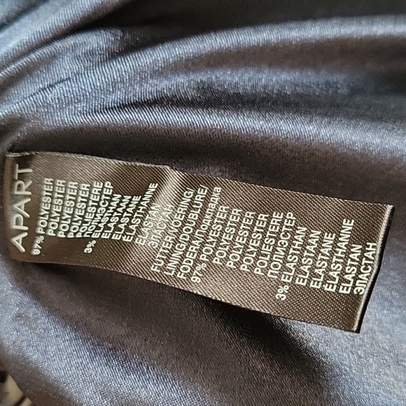 Silk like, Navy blue blazer - Picture 3 of 4